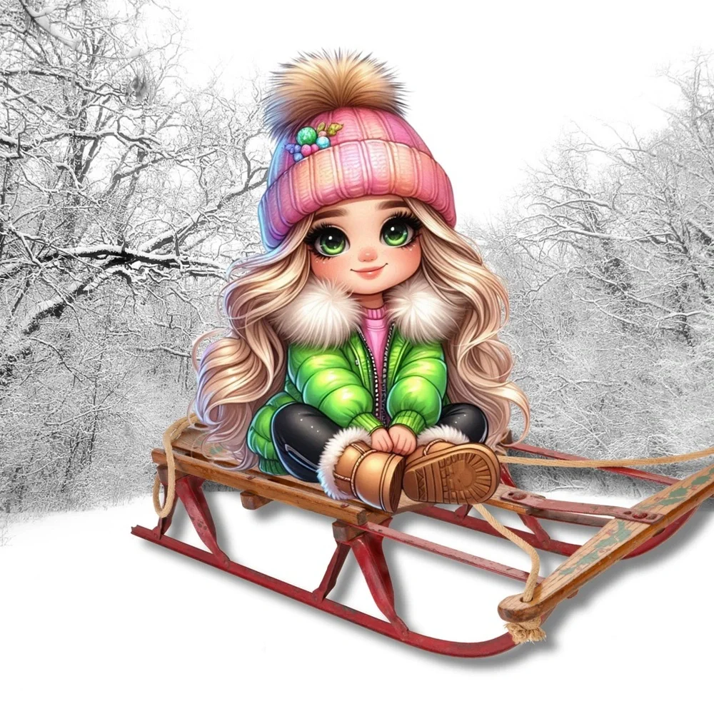 Snow Bunny CutiePie 2026 12 Month Calendar Jan-Dec